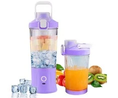 Plakiklis Nešiojamas USB trintuvas, 600ml, violetinis
