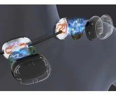 Kaklo masažuoklis elektrostimuliatorius 5W, 15 intensyvumo lygių