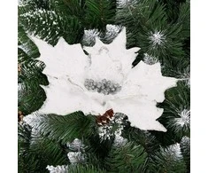Kalėdinė dekoracija – puansetijos žiedas Springos 26 cm