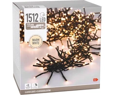 Ledinys LED Kalėdinės šviesos 1512 LED 11 m Šiltas baltas apšvietimas