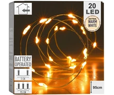 Vielinė kalėdinė girlianda 20 LED 95 cm