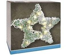Šviečianti žvaigždė LED 58 cm - 40 lempučių, žalia