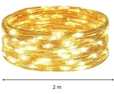 Kalėdinės girliandos Springos 30 LED 3 m šiltai baltos