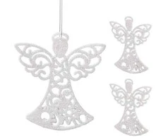 Kalėdiniai angelai Springos 10 cm, 3 vnt.