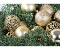 Christmas medžio tops 6/4/3 cm kit 100 pieces Gold