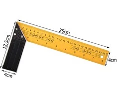 Joiner's angle of construction steel with scale