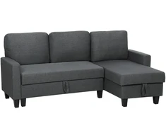 Kampinė sofa-lova 197 x 129 x 85 cm