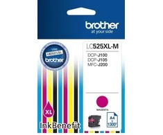 Brother LC-525XLM kasetė rašaliniams spausdintuvams, tinka DCP-J100/J105, MFC-J200, Magenta 1300 psl