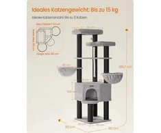 Songmics Kačių draskyklė 186,7 cm