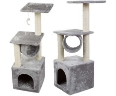 Cat scratching post medžio house tower bed 92cm