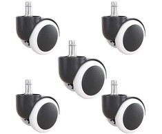 Rubber swivel chair castors 5pcs, modelis