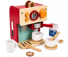 Lean Toys Medinis kavos aparatas vaikams su priedais