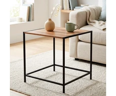 Kavos staliukas su MDF stalviršiu, rudas, 49,5 × 49 × 49,5 cm