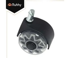 Gray swivel chair wheels, 5 pcs. Ruhhy 25280