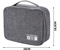 Travel organiser bag for chargers and cables