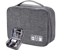 Travel organiser bag for chargers and cables