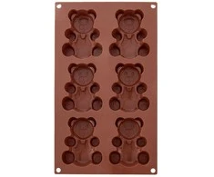 Kepimo forma meškiuko formos 30 × 17,5 × 2 cm