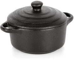 Excellent Houseware Kepimo indas su dangčiu 300 ml porcelianinis