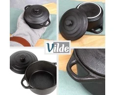 Excellent Houseware Kepimo indas su dangčiu 300 ml porcelianinis