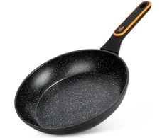 Vilde Keptuvė granitinė 26 cm, Aliuminis, Nesvylančio paviršiaus, Juoda ir oranžinė