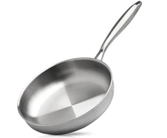 Keptuvė iš trijų sluoksnių nerūdijančio plieno, sidabrinė, Ø 24 cm
