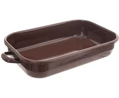 Orion Kepimo indas emaliuota stačiakampio formos BROWN 2,2 l, 34x18,5x6,5 cm