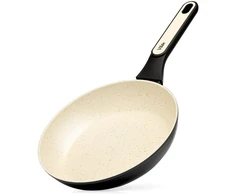 Keptuvė su granitine nepridegančia danga, indukcinei viryklei, smėlinė, 24 cm