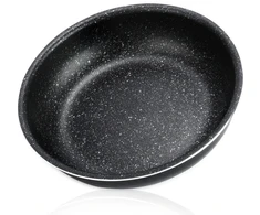 Keptuvė su nuimama rankena ir granitine danga, juoda, 21,5 × 21,5 × 4,5 cm
