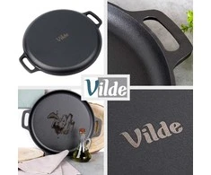 Ketaus keptuvė Vilde Cast Line 35 cm su ergonomiškais laikikliais