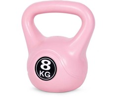 Kettlebell 8kg, treniruoklis, hantelis, svarmuo, rožinis, ModernHome