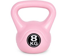 Kettlebell 8kg, treniruoklis, hantelis, svarmuo, rožinis, ModernHome