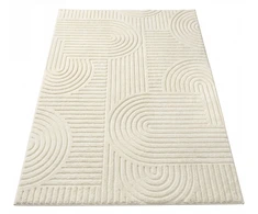 Songmics Kilimas, kreminės baltos spalvos, 230 × 160 cm