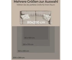 Songmics Kilimas neslystantis 230x160 cm