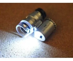 Kišeninis mikroskopas su 60x didinimu ir LED apšvietimu