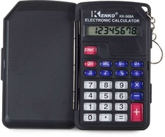 Kenko Kišeninis skaičiuotuvas su 8 skaitmenų ekranu ir atverčiamu dangteliu