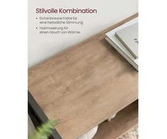 Songmics Vasagle Knygų spinta su 4 atvirais lentynų lygiais ąžuolinė-ruda-juoda