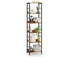 Songmics Knygų lentyna 6 lygių 30 x 40 x 178 cm pramoninio stiliaus
