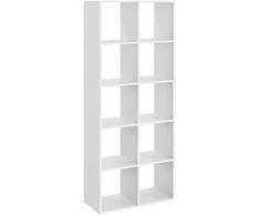 Songmics Knygų lentyna VASAGLE 10 skyrių 30x65,5x161,5 cm