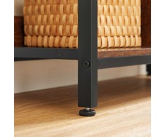 Songmics Vasagle Stovinti lentyna vintage ruda-juoda