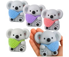 Lean Toys Koalos formos antistresinis žaislas su maišeliu 8.5 cm