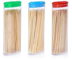 Affek Design Bambukiniai dantų krapštukai 3x80 vnt.