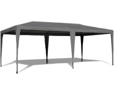 MultiGarden Komercinė sodo paviljono palapinė 3x6 m 6 sienų pilka