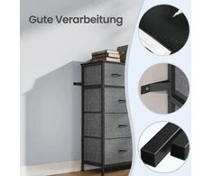Songmics Komoda 30 x 98.8 x 95.2 cm 9 stalčiai