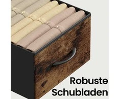 Songmics Komoda ruda-juoda