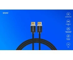 „DisplayPort Kabelis“ – SAVIO DisplayPort (M) V1.4, 3 m, CL-176