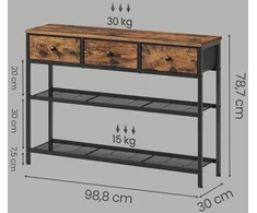 Konsolinis staliukas 30 x 98.8 x 78.7 cm
