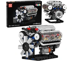 Lean Toys Konstruktoriaus rinkinys V8 variklis 552 vnt.