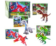 Lean Toys Konstruktorių rinkinys Dinozauras Robotas 2-in-1 145–161 detalių