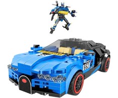 Lean Toys Konstruktorius automobilis-robotas 2in1, 328 dalys