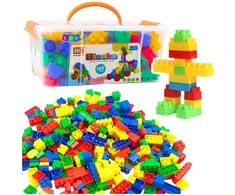 Lean Toys Konstruktorius dėžėje 126 vnt. spalvoti